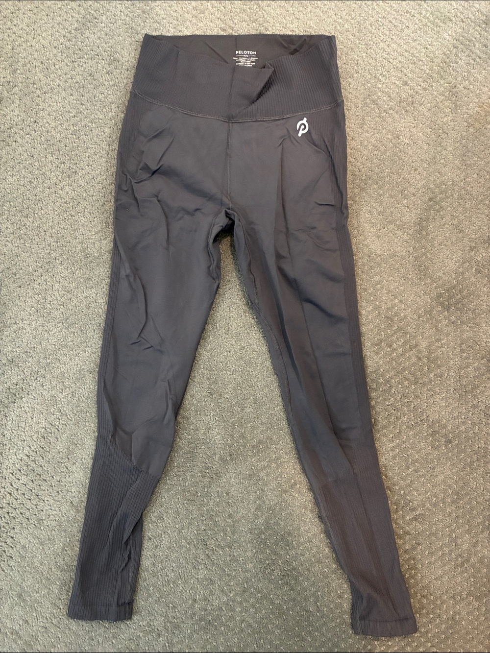 Peloton Women’s Slate (purple/grey) Ribbed High-Waist Leggings